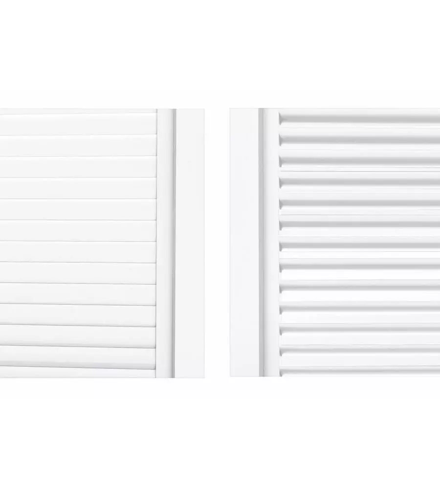 PARETE LATERALE A PANNELLI SCORREVOLI PER PERGOLE RIVIERA "SLIDING BLIND" IN ALLUMINIO BIANCO LATO 4 M